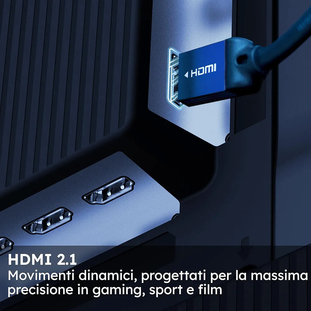 Haier Smart TV 85" QLED 4K UHD, Google TV, Gaming 120Hz, HDR10
Dolby Audio, Telecomando Smart, Google Assistant, Bluetooth 5.1, HDMI 2.1 x 4, USB 2.0, 12 Mesi DAZN Inclusi, H85Q80FUX